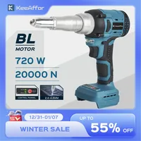 KEEAFFOR 20000N 720W Electric Rivet Gun Brushless Rivet Nut Gun Nail Gun Cordless Drill Insert Power Tool For Makita 18V Battery 1