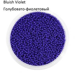 Vibrant 2mm Czech Glass Seed Beads - 2mmx1000pcs (Bluish Violet)