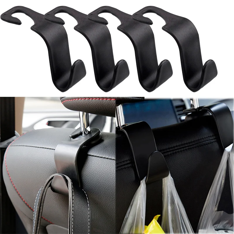 

Universal Car Seat Back Hook Portable Hanger Holder Storage for Bag Purse Cloth Decoration Dropship Car Interior Organizer