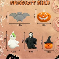 5pcs/set Cute Halloween Eraser For Children Gift 2