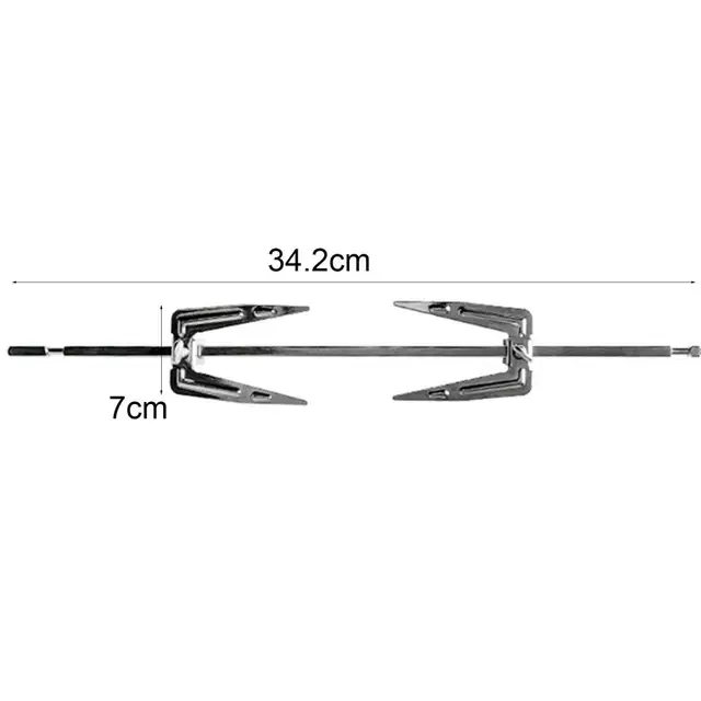 Rozsdamentes Acél Grill Villák Pulyka Csirke Pörkölt Nyárs Rotisserie Villa Ág A Konyhai Sütő Kiegészítőkhöz - Image 5