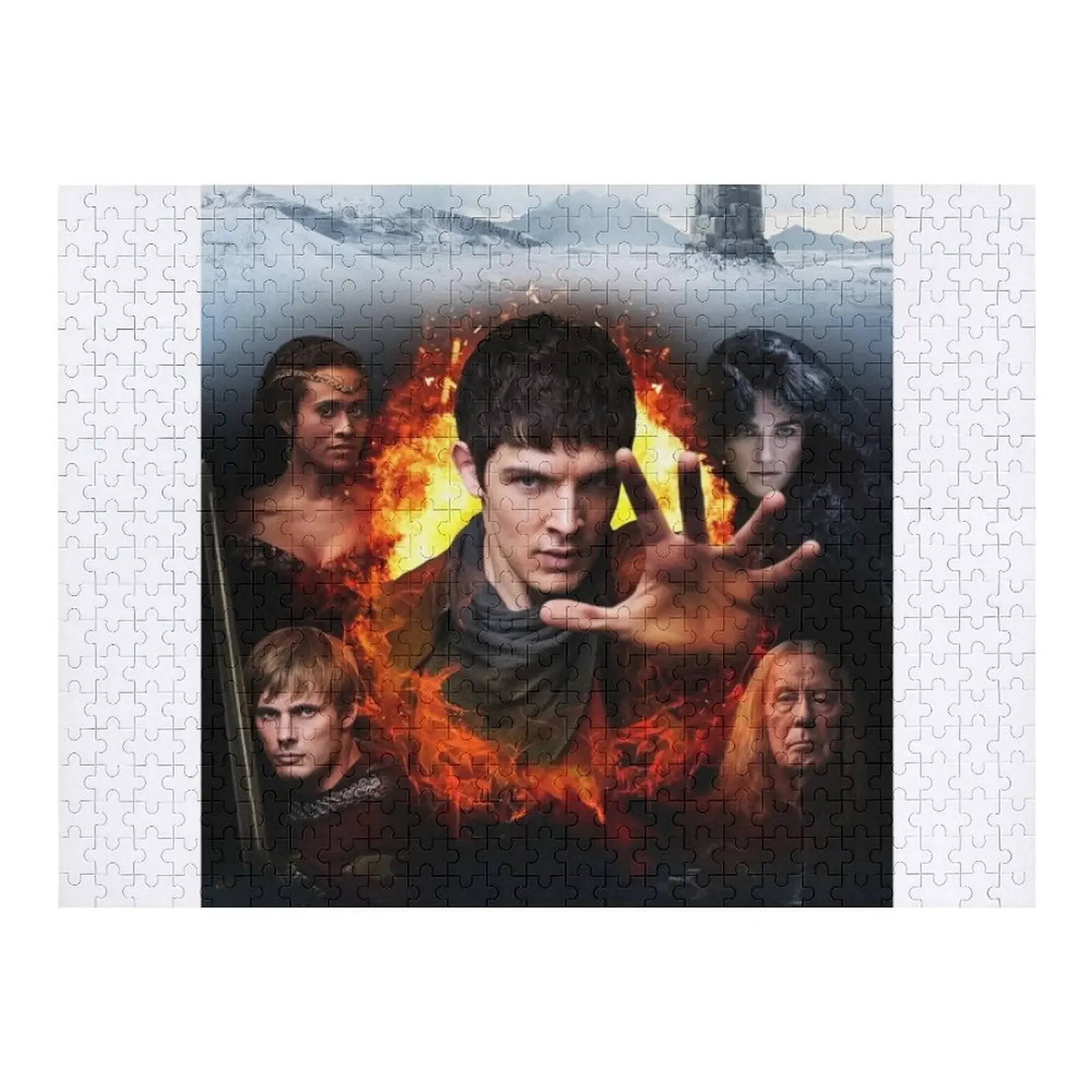 Merlin Cast - Season 5 Jigsaw Puzzle Personalized Baby Toy Toddler Toys Personalized Gift Ideas Puzzle