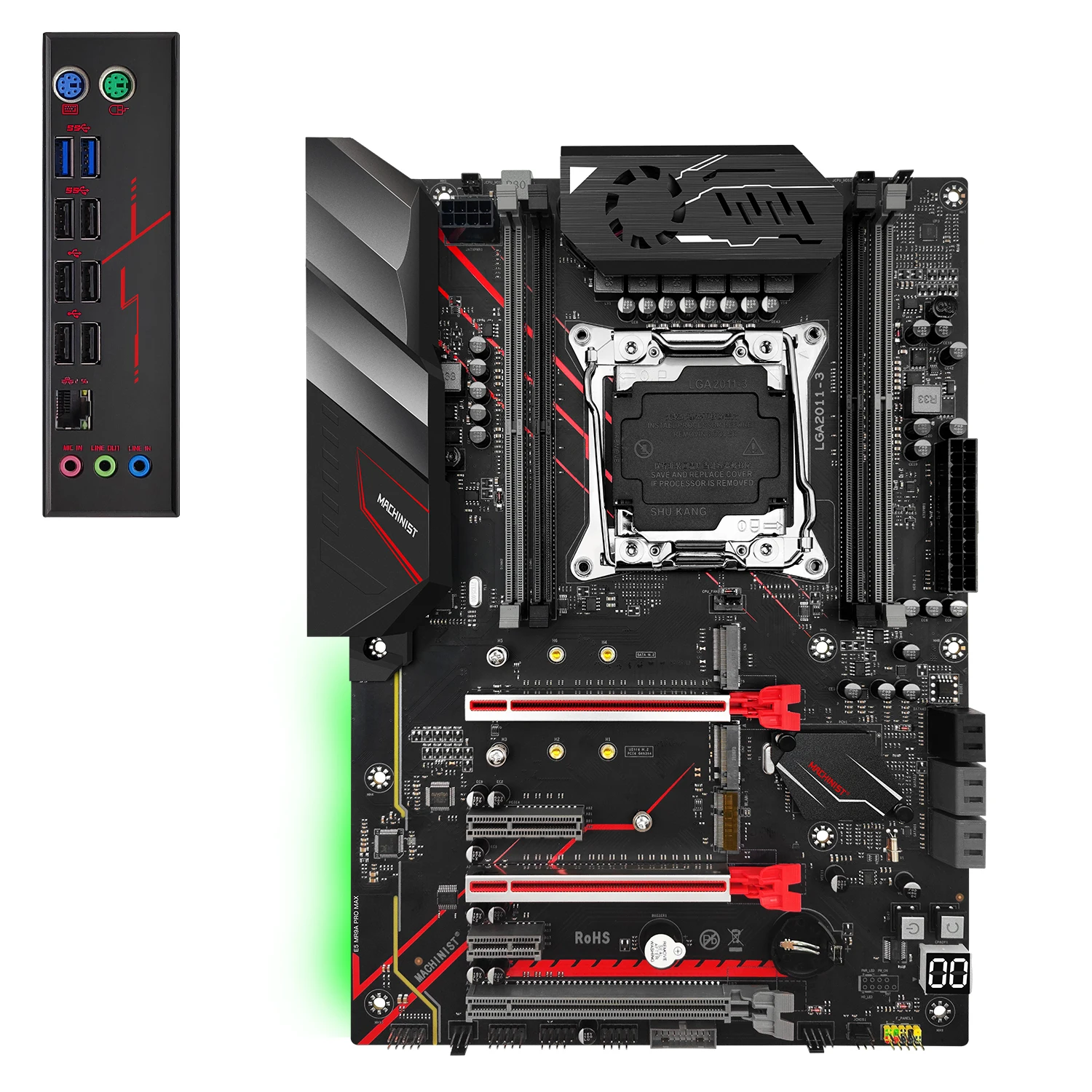 MACHINIST X99 세트 마더보드 키트 포함, Xeon E5 2695 V4 프로세서, 2x16G DDR4 ECC RAM 메모리 지지대, SSD Sata M.2 MR9A PRO MAX ATX
