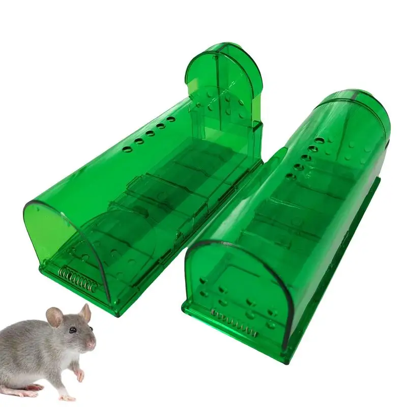 

2 PCS Humanized Mouse Trap Catch And Release Mouse Trap Mouse Pet Safe Best Indoor Or Outdoor Rat Cage