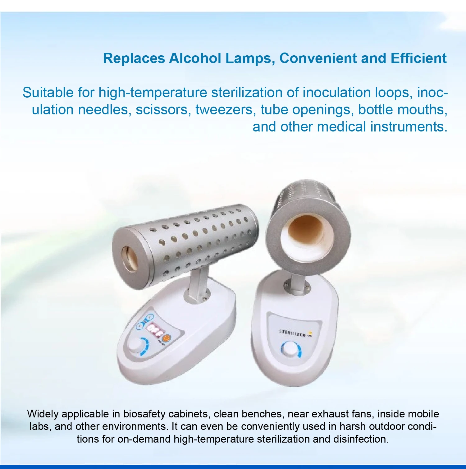 Infrared High Temperature Sterilizer Loop Sterilizer for Microbiology Lab Biosaf