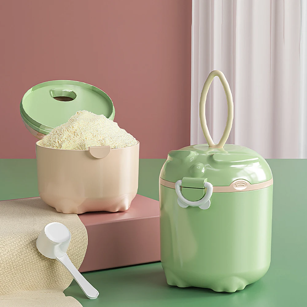 

270ML Portable Milk Powder Box Multiple Openings Cereal Cartoon Infant Baby Food Storag Box Toddle Snack Container