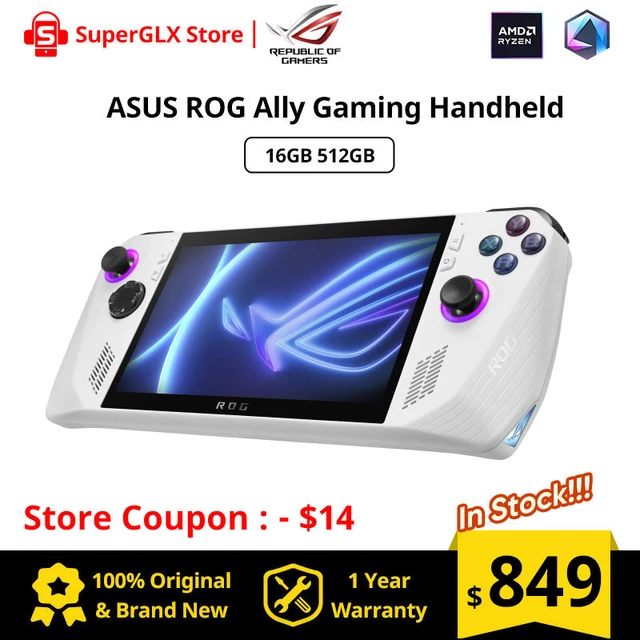 ASUS ROG Ally 7 120Hz FHD 1080p Gaming Handheld AMD Ryzen Z1