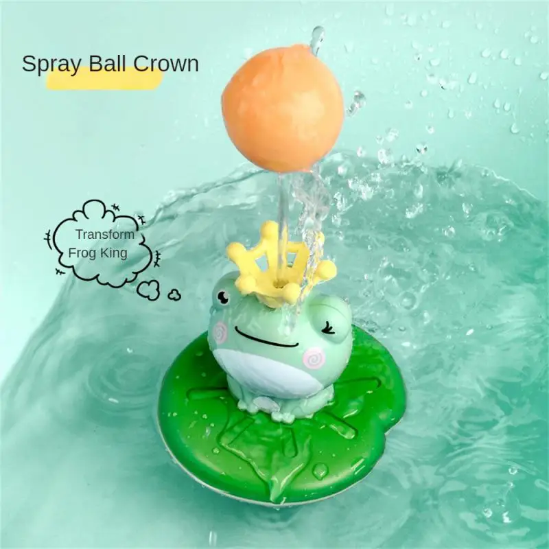 

Bath Toys Electric Spray Water Floating Rotation Frog Sprinkler Shower Game For Children Kid Swimming Bathroom for Children Gift