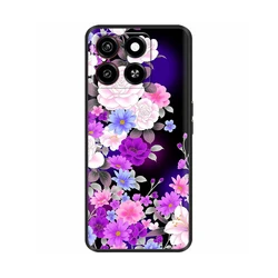 Floral Slim Soft Silicone Phone Case - Fashionable TPU Coque s - ZTE Blade A55 (00004)