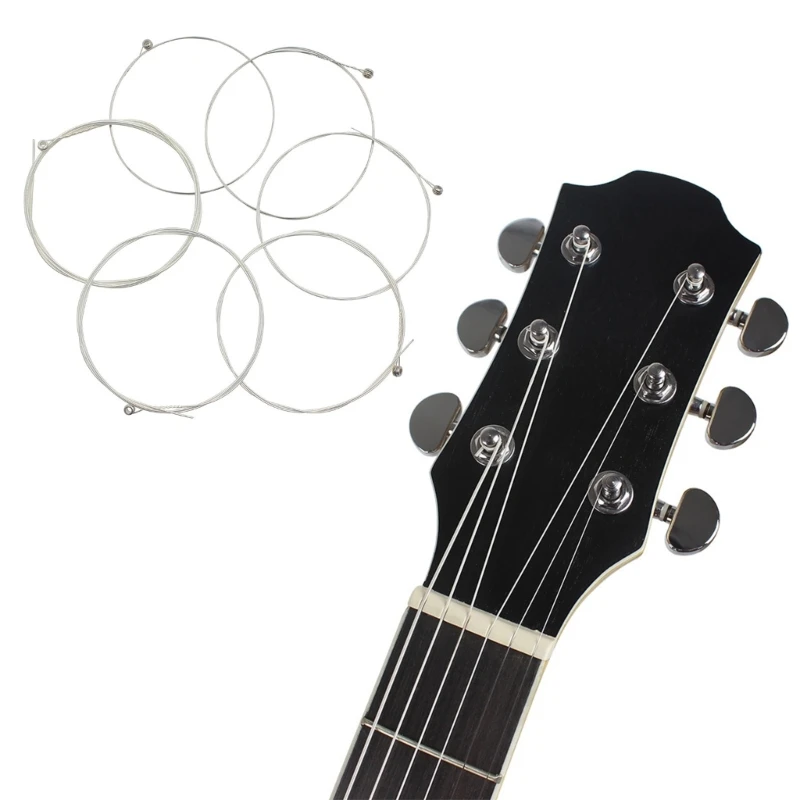 

6 Strings Replacements Alloy Acoustic Guitar Strings Kits for Folk Guitars Drop Shipping