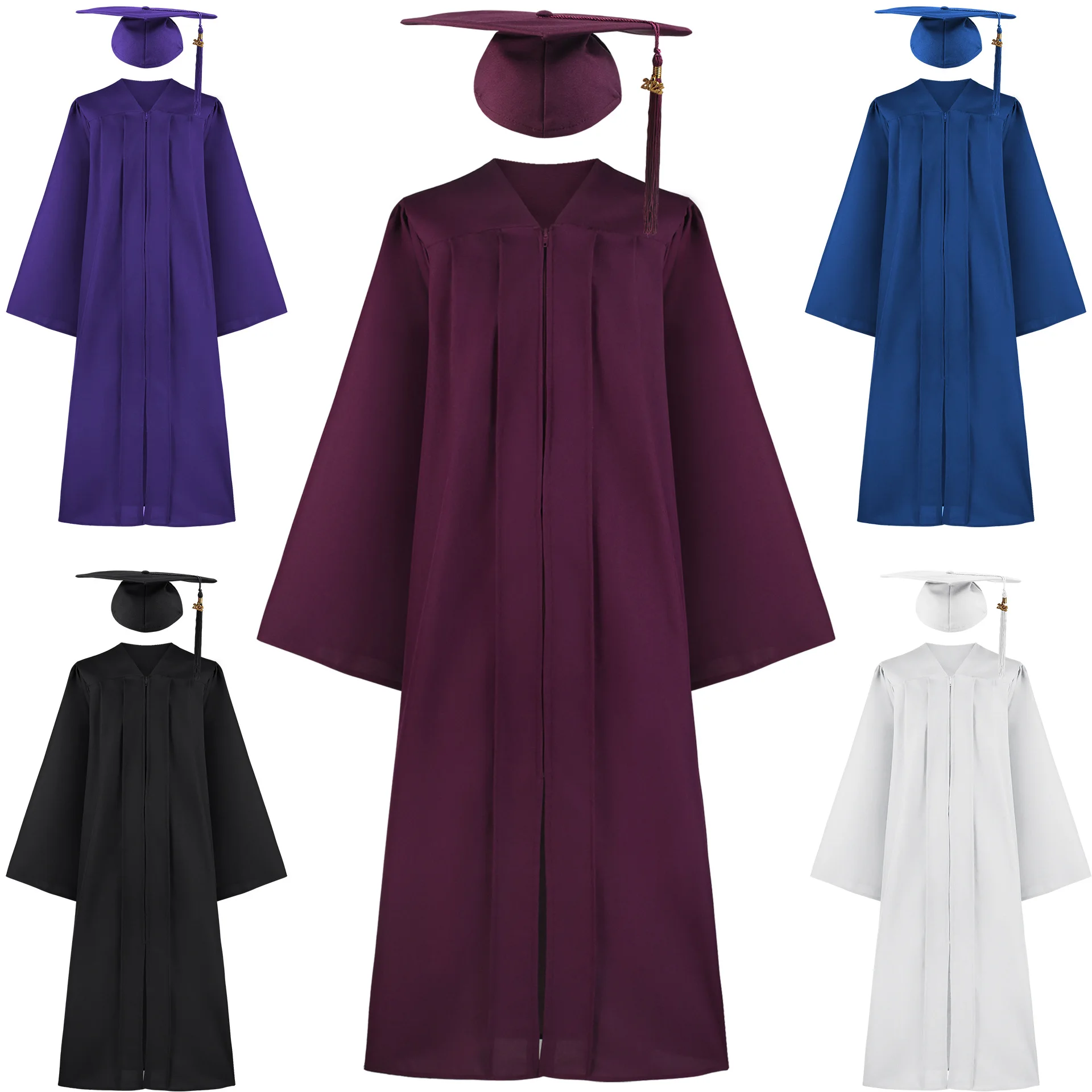 Bachelor's Dress Adult Graduation Costume European and American High School Bachelor's Dress Performance