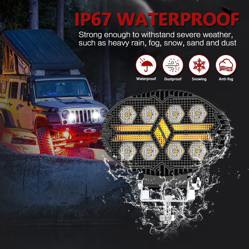 5.5Inch Work Fog Light LED Headlight Light Auto Fog Light Led Light Bar for Moto