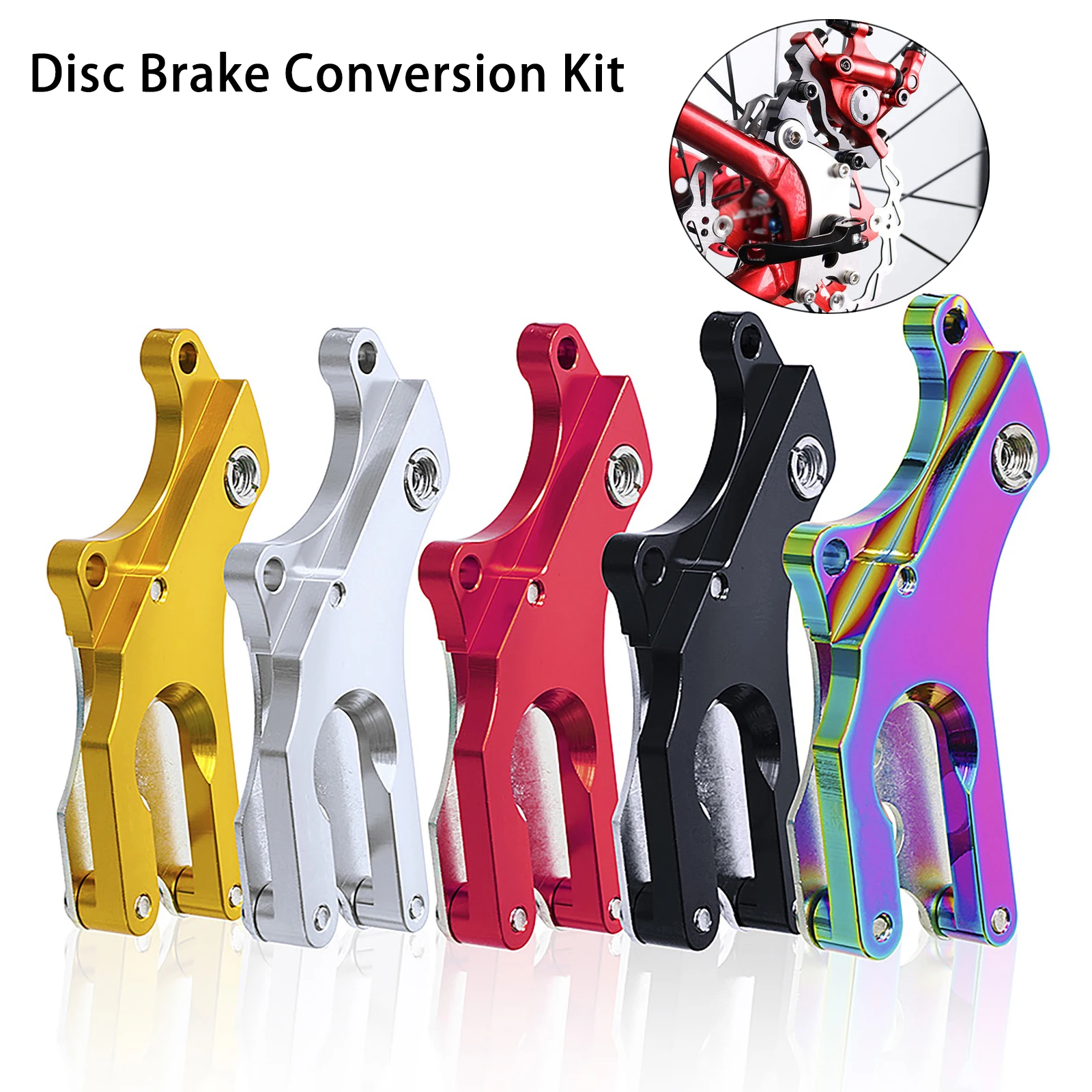 Bike Disc Brake Adapter MTB Frame V Brake Mounting Converter Road Bicycle Rear Wheel Heavy Duty Conversion Accessories