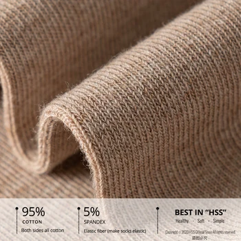 Men’s Combed Cotton Business Dress Socks – 5/10 Pairs 2