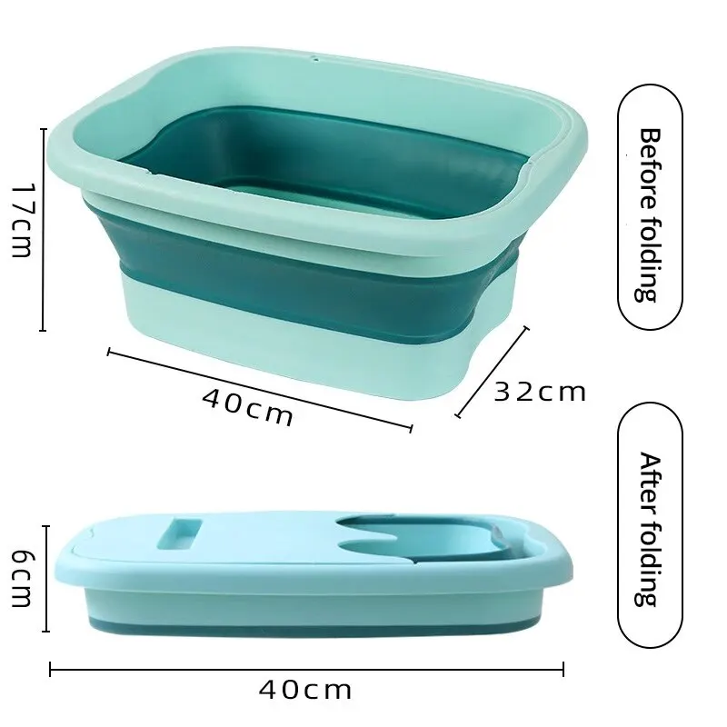 Foot Bath Bucket 1pc Foot Soaking Bucket Health Massage Insulation Belt Mobile Phone Stand