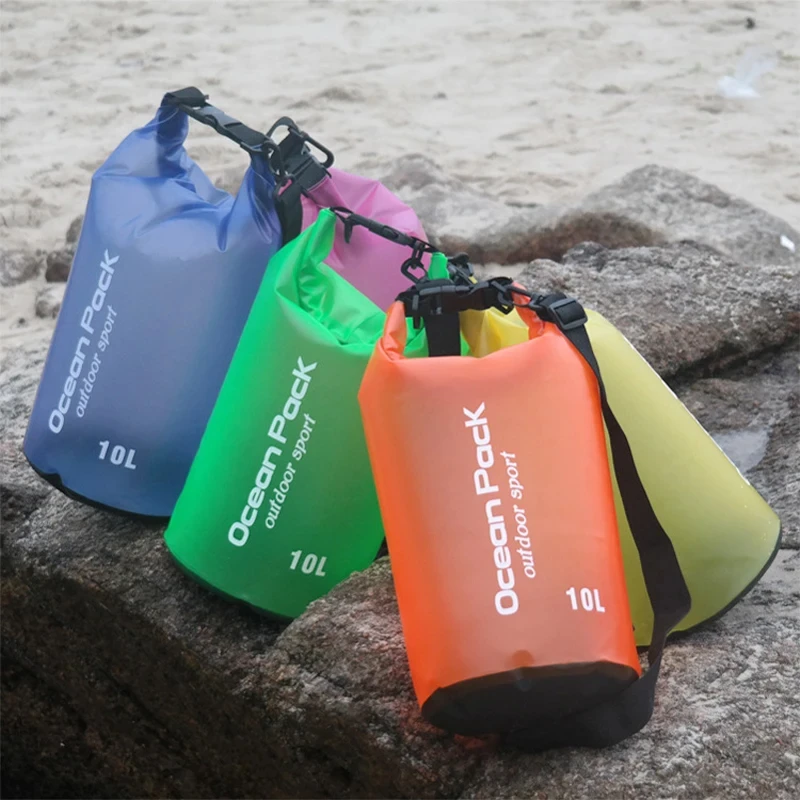 Waterproof Swimming Bag Dry Sack 5L/10L/15L/20L Waterproof Floating Dry Gear Bags For Boating Fishing Rafting Swimming 3
