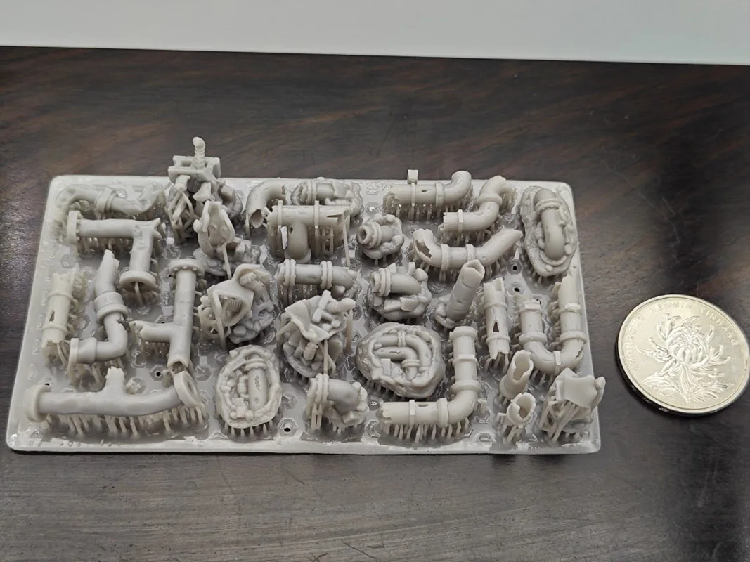 1/35 1/24 Scene Accessories Gravel and Grass Abandoned pipeline Flame effect parts 3D Printing Resin Accessories Fantasy Scene 2