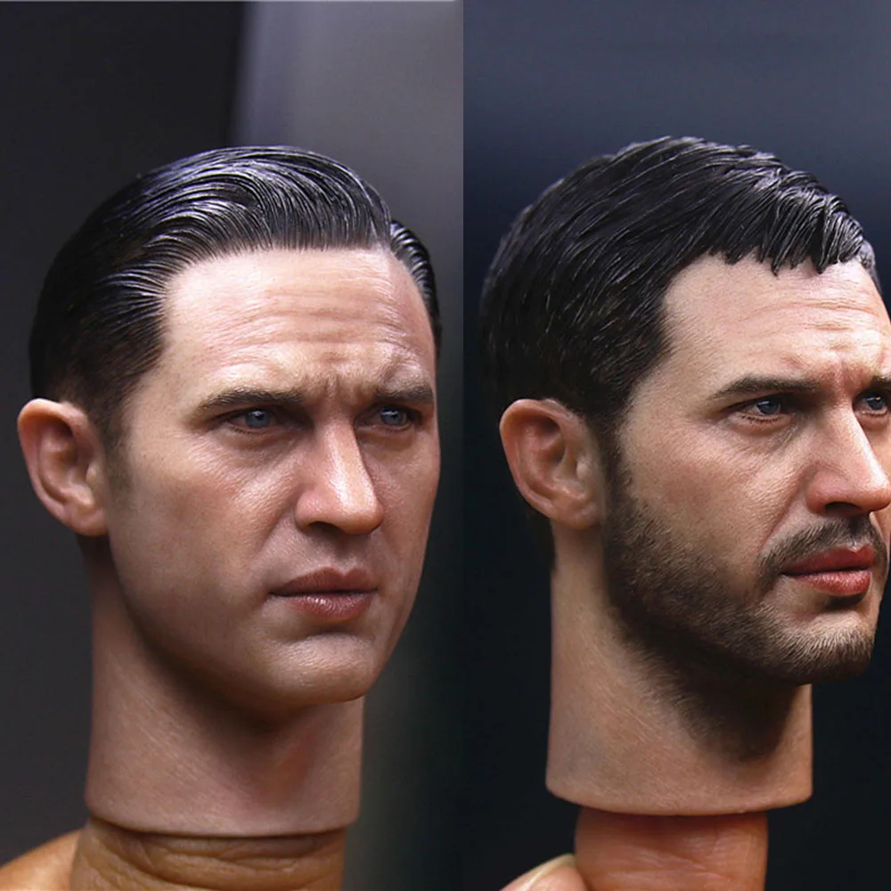 

1/6 Scale TM006 TM007 European & American Male Actor Tough Guy Tom Hardy Head Carved Sculpt Accessory Model for 12 inche Body