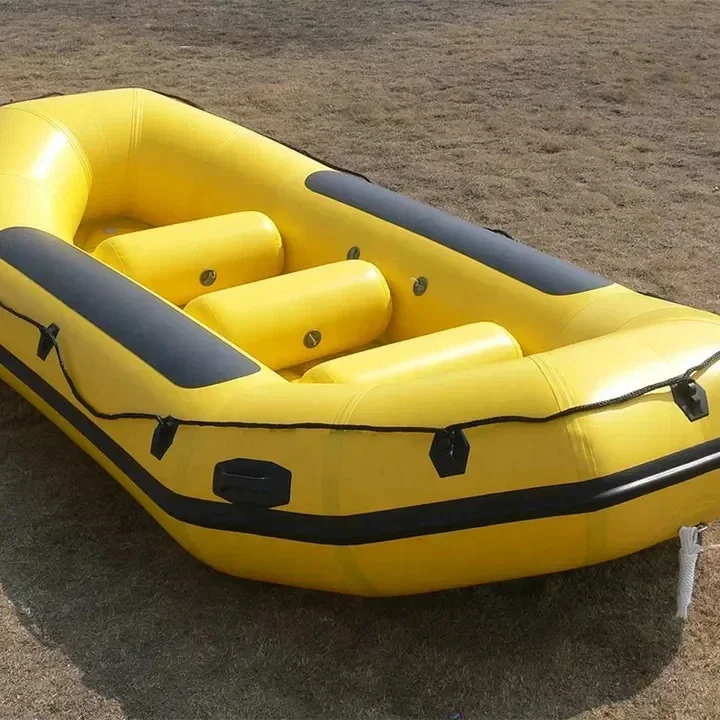 Reinforced bottom rafting boat hypalon PVC inflatable raft boat ...