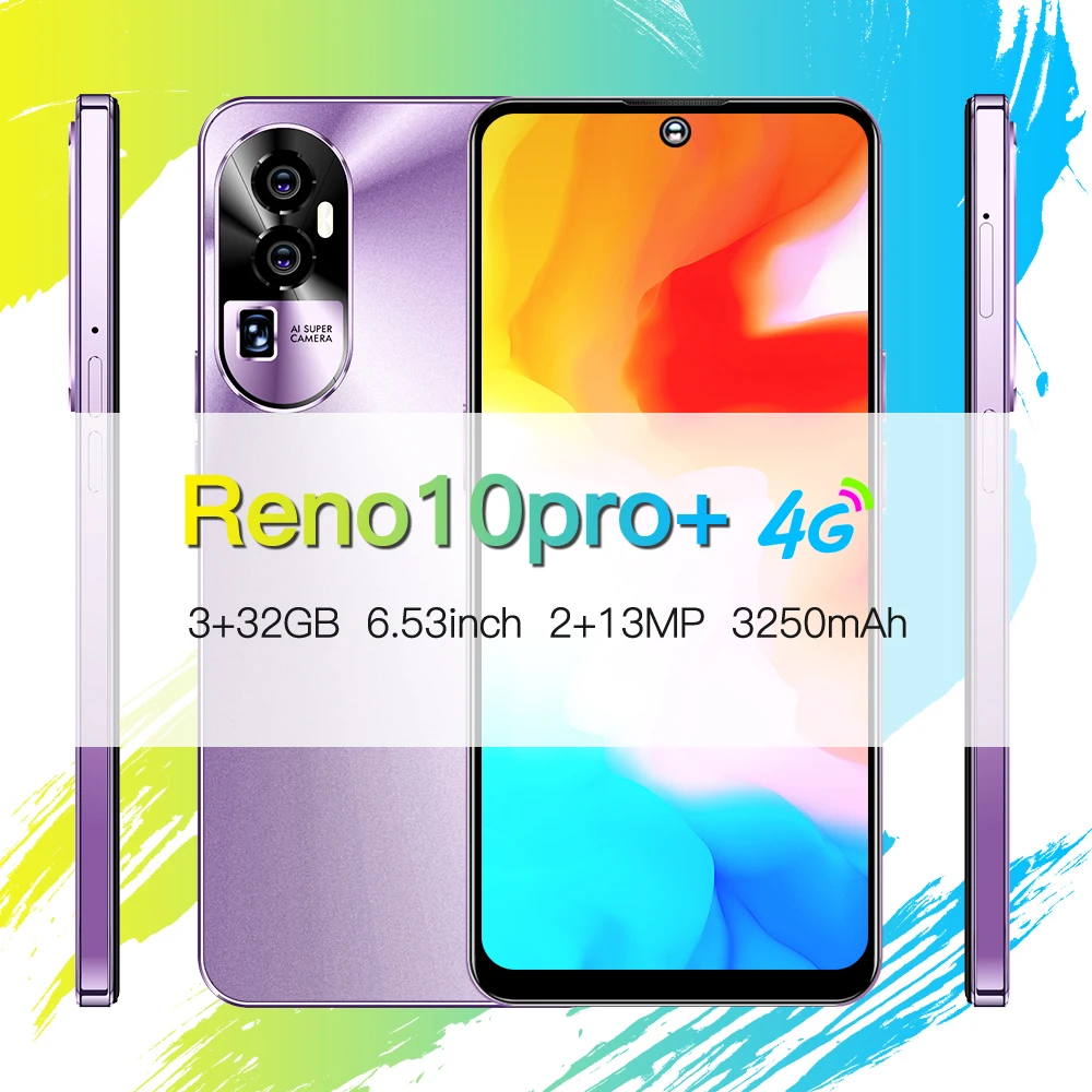 글로벌 VER Reno10 프로 4G 스마트폰, 쿼드 코어, 3GB + 32GB, 6...