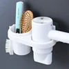 Home Accessory Set Storage Shelf, Holder for Storing Hair Dryer, Curling Iron, Bathroom Organizer 6