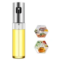 Pulvérisateur d'huile en verre pour la cuisson, vaporisateur d'olive pour salade barbecue cuisine cuisson bouteille de vinaigre vide 6