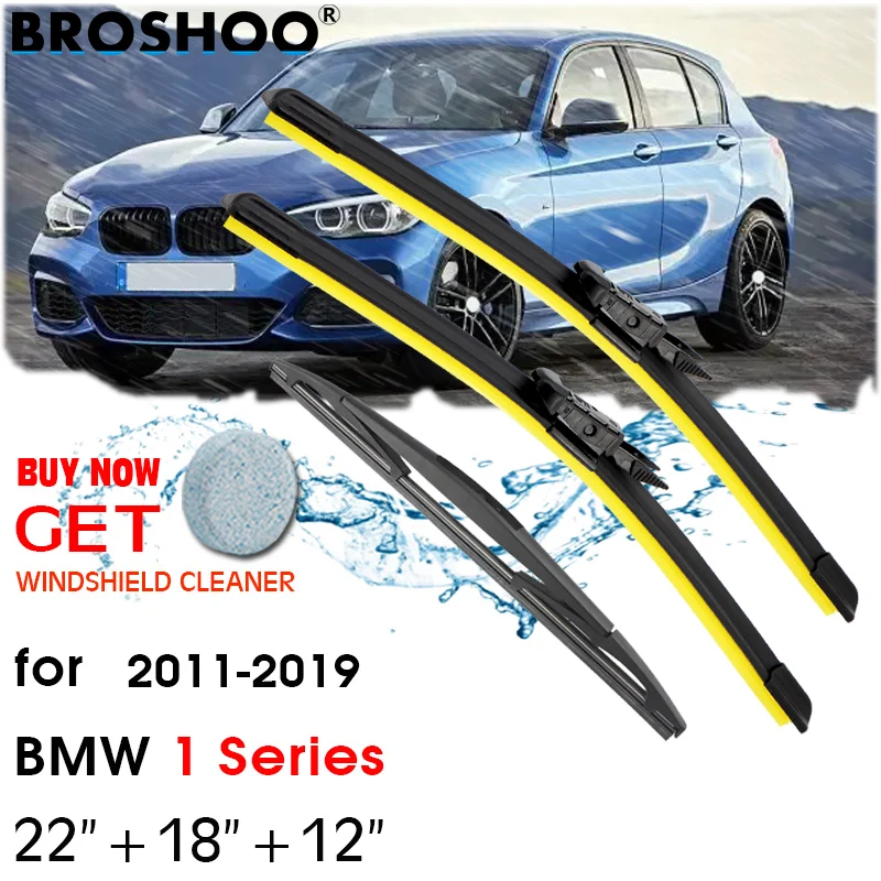 Broshoo Anteriore E Posteriore Wiper Blades Set Per Bmw 1 Serie F20 F21 114I 116I 118I 120I 125I M135I M140I 116D 118D 125D 2011 - 2019