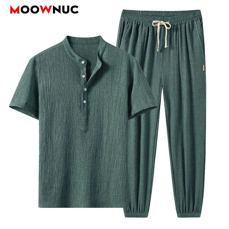

Summer Sportswear Men's Casual Sets Fashion T-Shirts + Pants Sweatshirt 2023 Male Tracksuits Jogger Outdoor Hombre 2-Piece Set