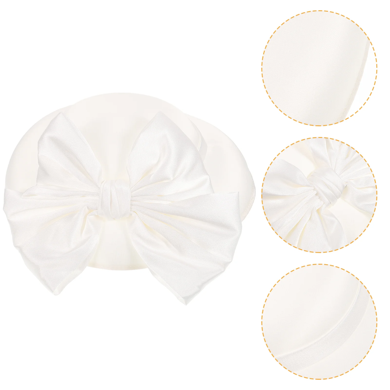 

Women Hat Bridal Lady Party Dress Bowler Hat Halloween Hat (White)