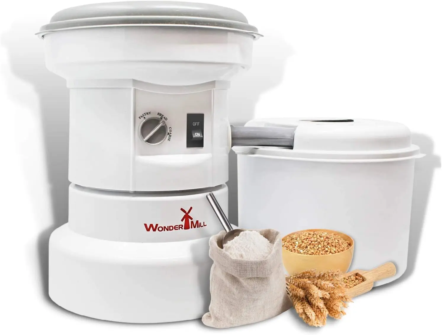 Electric Grain Mill Grinder for Healthy Gluten-Free Flours-Grain Grinder Mill, Wheat Grinder, Flour Mill M