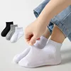 5 Pairs/Lot Summer New Children Cotton Socks Fashion Mesh Black White Gray For 1-12 Years Kids Teen Student Baby Girl Boy Socks 1