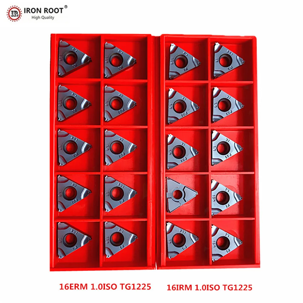 

IRON ROOT 16ERM 1.0ISO,1.5ISO,2.0ISO,2.5ISO,3.0,ISO TG1225 CNC Metal Lathe Turning Thread Carbide Insert For SER SEL Tool Holder