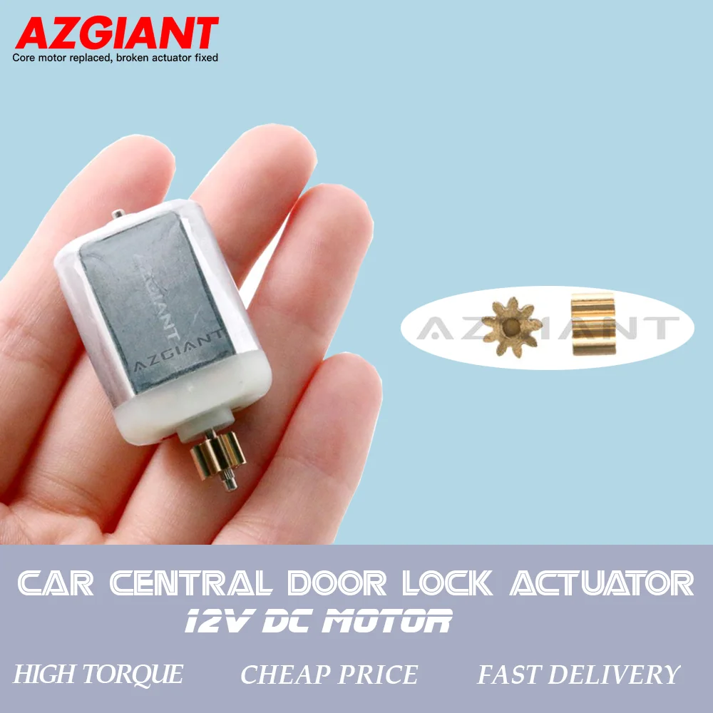 

AZGIANT 9 teeth 52187880 Electric Door Central Lock Actuator 12V DC Motor Engine For 2003-2010 Citroën C2 MK1