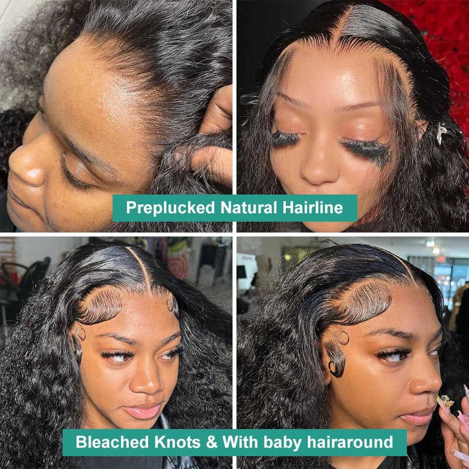 13x4 Hd Lace Front Ready To Go Wear Wigs 5x5 Lace Glueless Human Hair Brazilian Curly Deep Wave 13x6 Lace Frontal Wig PrePlucked