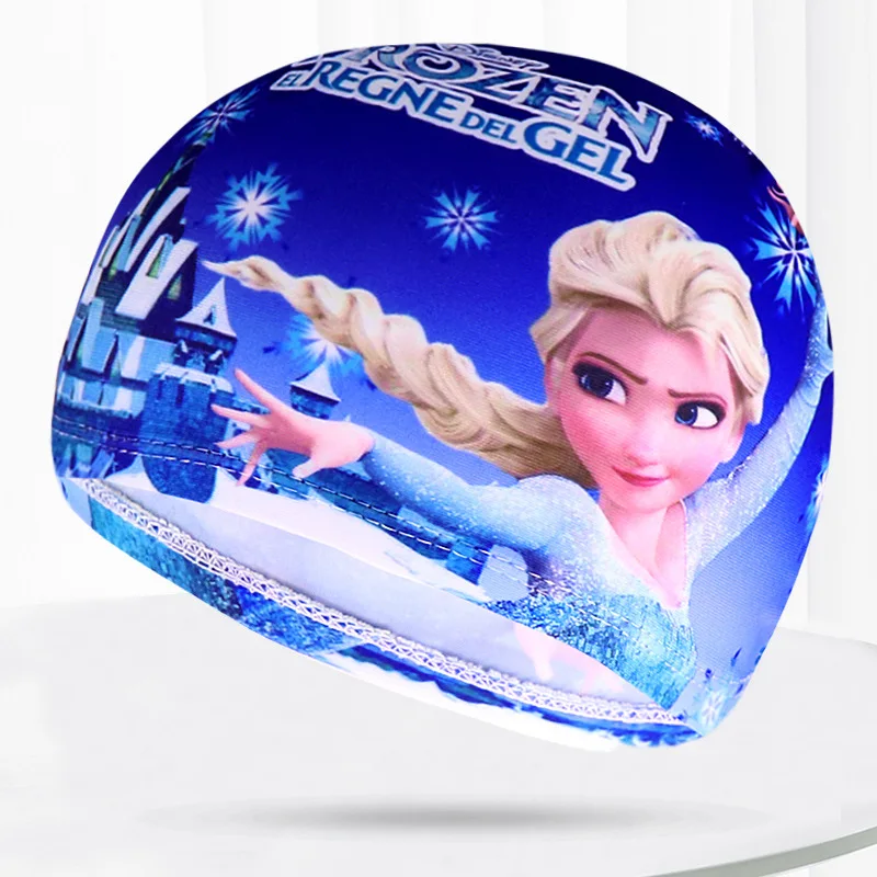 Crazy Bean Bonnet De Piscine Silicone Pour Garçons Filles Élastique Catoon Avec Lunettes Piscine Anti-buée Casque Natation Catoon Bleu