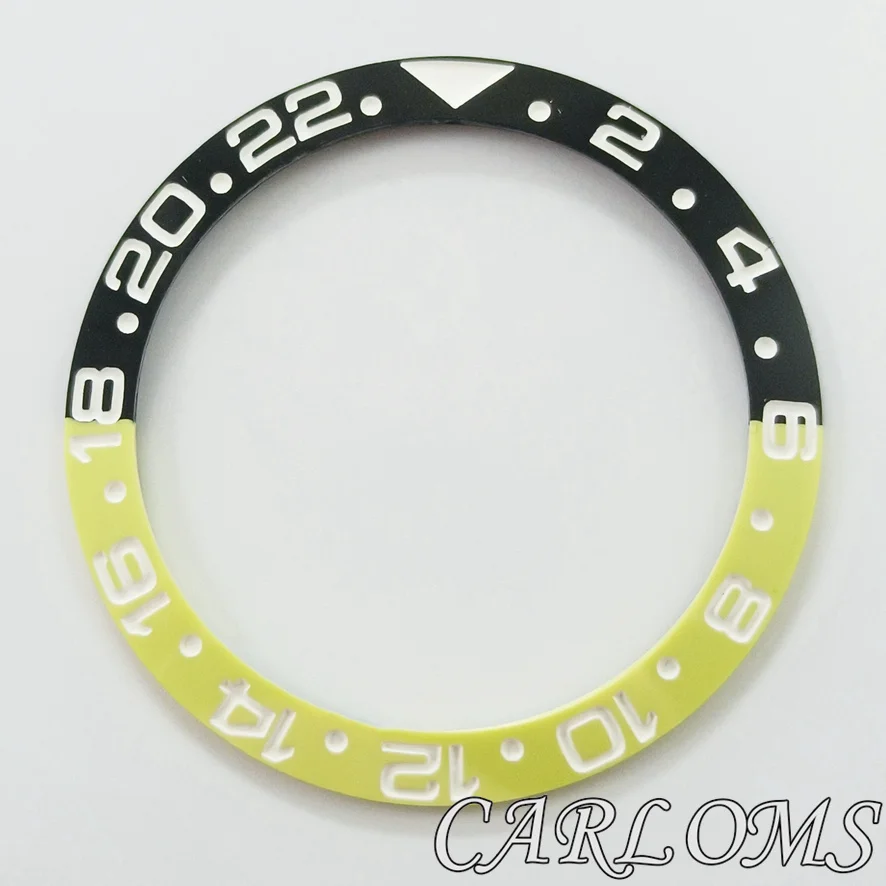 Premium Black Rose Gold Multicolor Ceramic GMT Bezel Insert