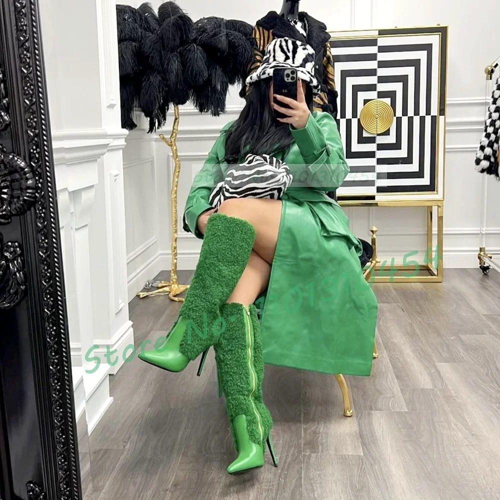 靴 pointed-CURLS / GREEN & LIGHT GREEN Amazon.com | Women High-Heel Fabric Slingback Pumps Kitten