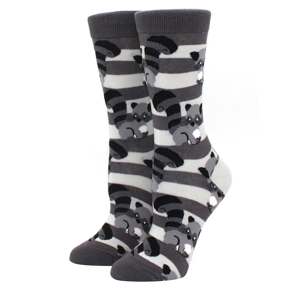 Colorful Women's Cartoon Animal & Fruit Socks - Cute Kawaii Trendy Harajuku Happy Socks