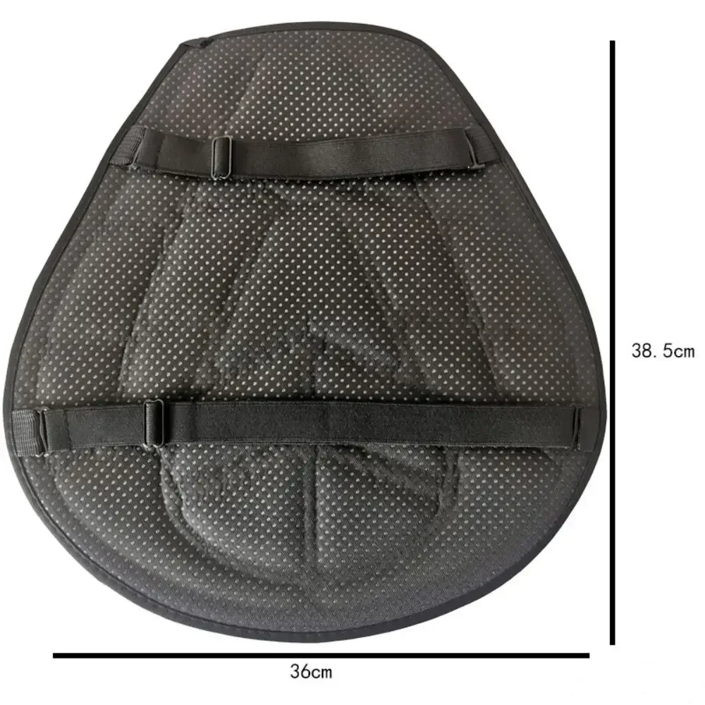 Motorcycle 3D Comfort Seat Cushion Lycra Black Anti Slip Shock Absorption