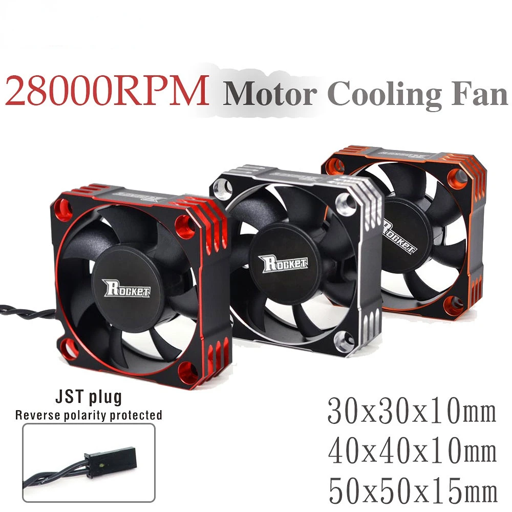 

30mm 35mm 40mm 50mm Metal Motor Super Cooling Fan High-end Heat Dissipation for 1/10 1/8 1/5 1/12 RC Car Brushless Motor