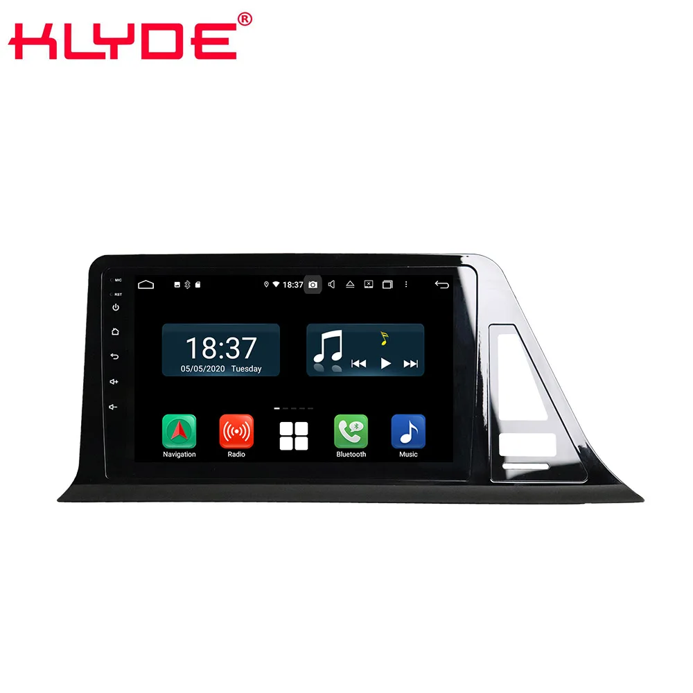 

KLYDE Octa core 4+128gb android 10.0 car radio for toyota C-HR CHR 2016 2017 2018 with mirror link wireless carplay auto 9 inch