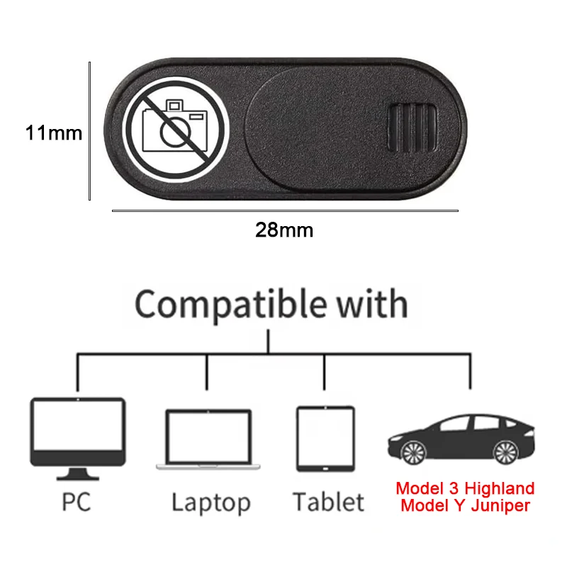 Tesla Model 3 Highland 2024 Model Y Juniper 2025 카메라용 카메라 개인 정보 보호 커버 ? 렌즈 보호 액세서리