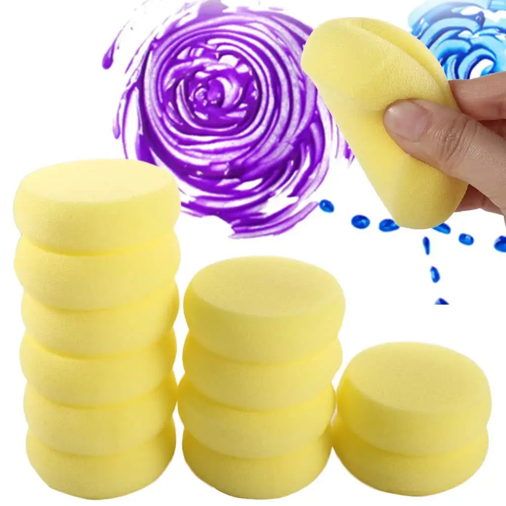 12Pcs/Pack New Round Shape Ceramic Foam Throwing Water Absorbing Sponge Sculpture Pottery Tools Accessories