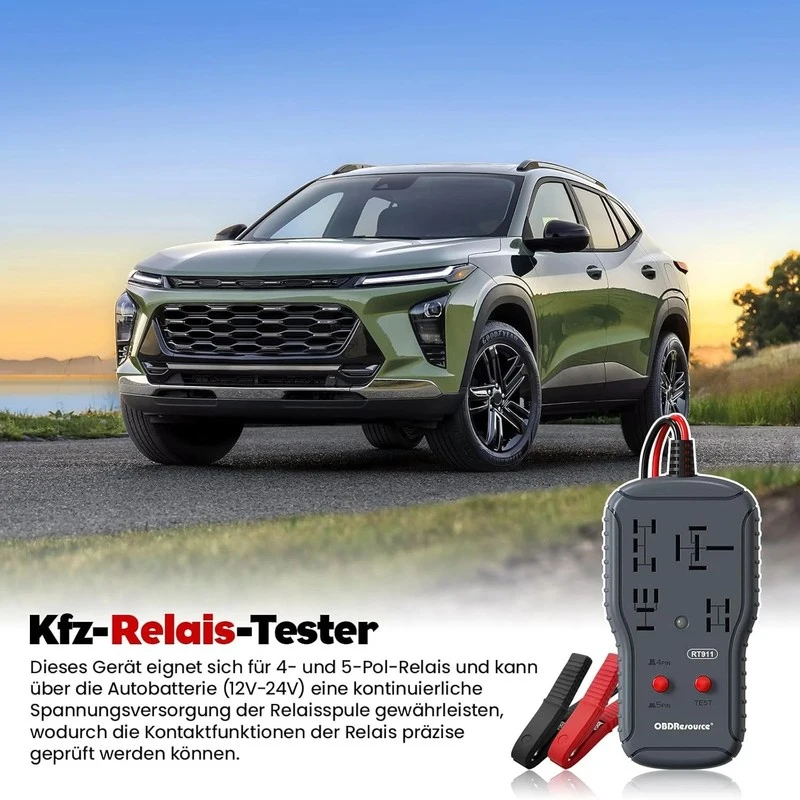 New Best Relay Tester 12V 24V Car Universal Electronic Circuit Detector Voltage Tester Battery Checker Auto Relay Tester Repair