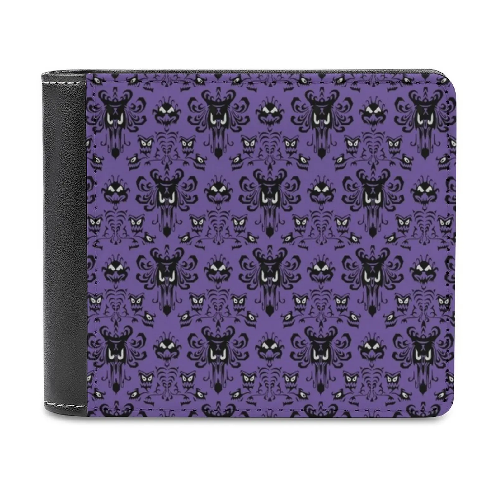 

Персонализированные кошельки для мужчин с изображением дома с привидениями, высококачественные женские кошельки, роскошный мужской подарок, Дамаст с привидениями