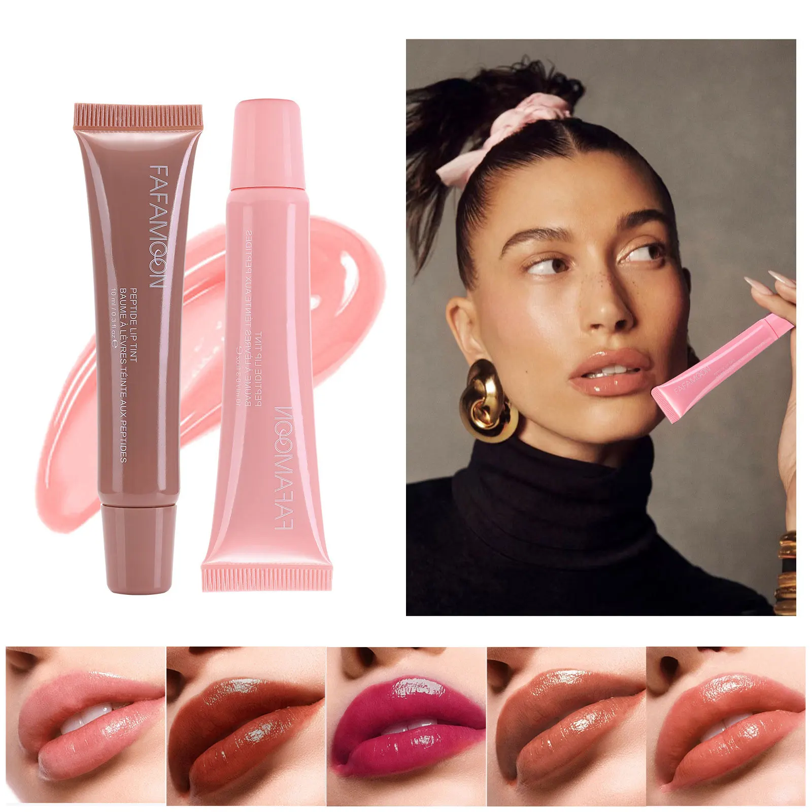 

Moisturizing Mirror Lip Gloss Lip Plumper Makeup Nutritious Liquid Lipstick Transparent Mineral Lip Oil Cosmetic