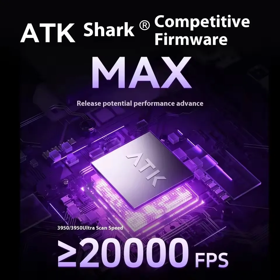 ATK BlazingSky U2 Ultra Pro Plus Gaming Mouse Ergonomic PAW3950 Wireless Tri-mode Double 8K Low Delay Lightweight E-sports Mouse