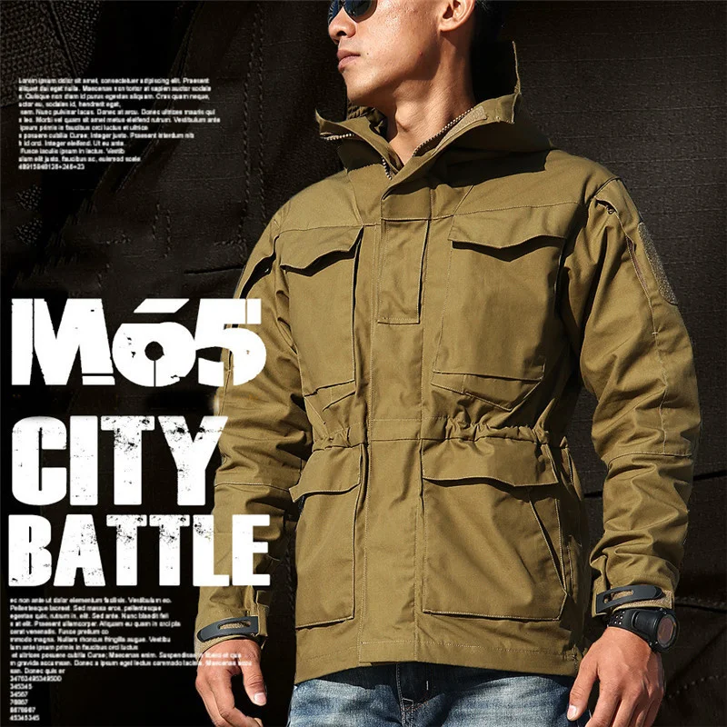 Outdoor Tactical M65 Uk Us Army Clothes Giacca A Vento Uomo Inverno Autunno Impermeabile Flight Pilot Coat Felpa Con Cappuccio Giacca Da Campo Militar