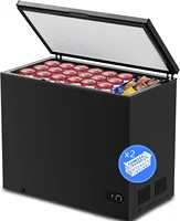 7.0 Cubic Feet Chest Freezer with 2 Removable Basket, Free Standing Top Open Door Compact Deep Freezer with Adjustable Temperatu 1