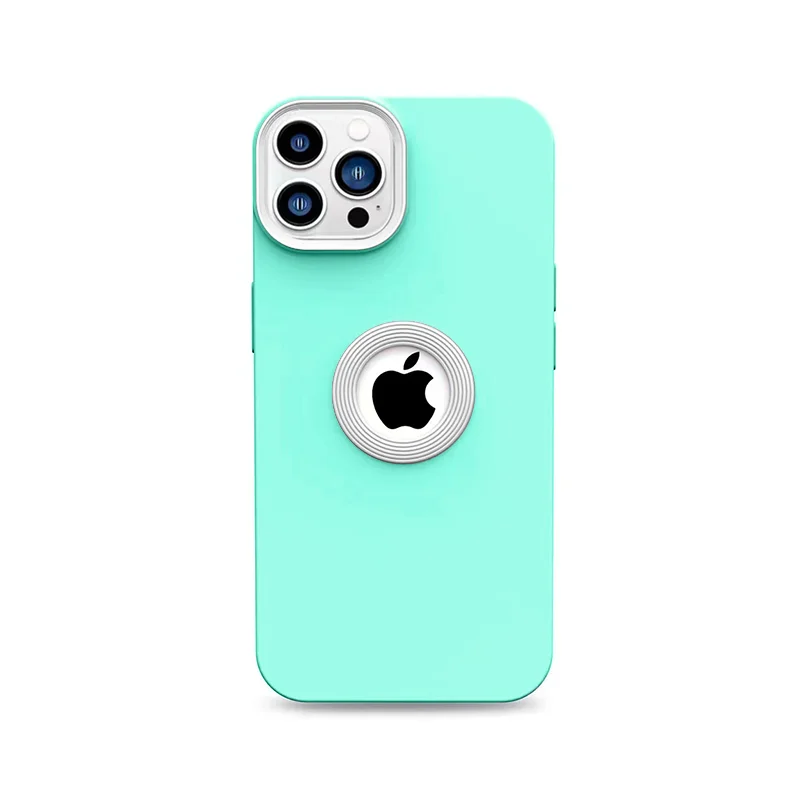 thumbnail image 1 of Funda de lujo con agujero en el logotipo de Candy para iPhone 15, 14, 13, 12, 11 Pro Max Plus, funda trasera suave de silicona líquida a prueba de golpes, accesorios para teléfono, 1 of 5